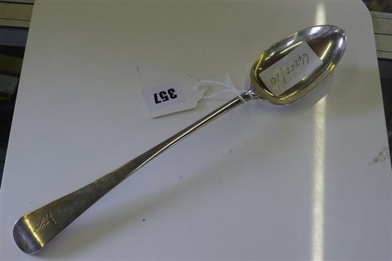 Scottish silver basting spoon